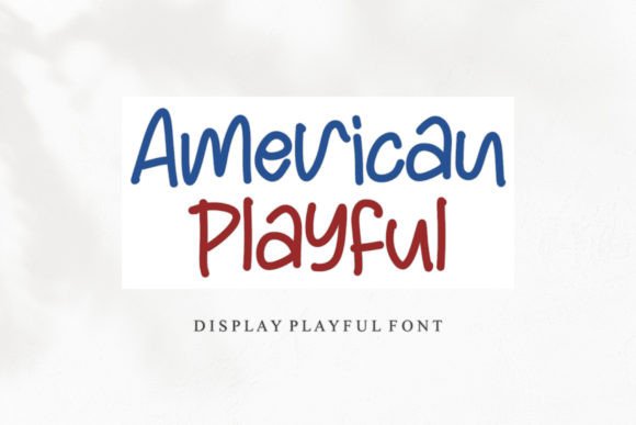 American Playful Font: A Friendly, Handwritten Display Typeface