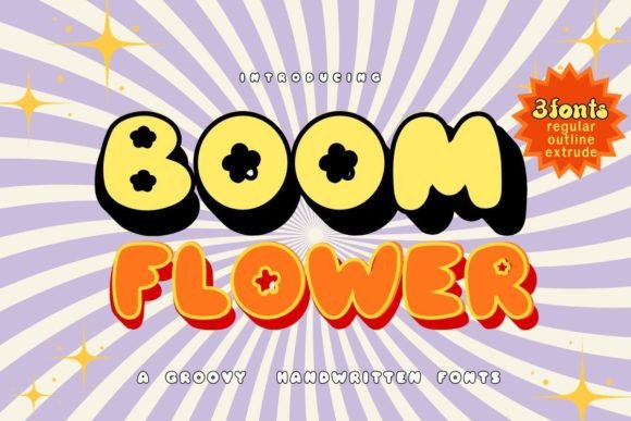 Boom Flower: A Playful Display Font for Digital Branding