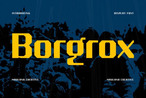 Borgrox: A Playful Display Font for Small Business Branding