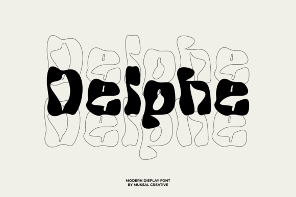 Delphe: A Joyful Display Font for Editorial Charm