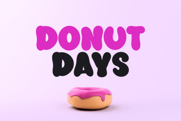 Donut Days: A Playful Display Font That Feels Like a Smile