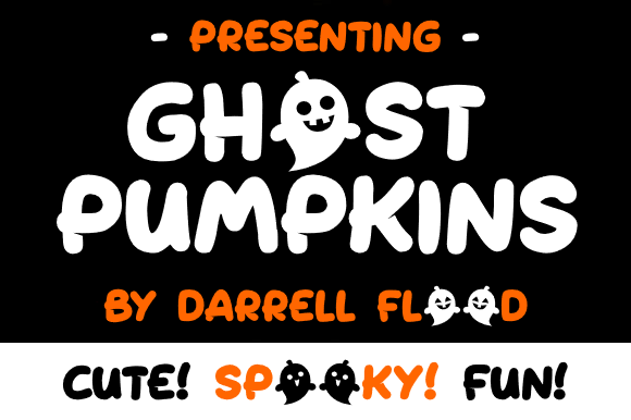 Ghost Pumpkins: A Playful Display Font for Halloween Editorial Design
