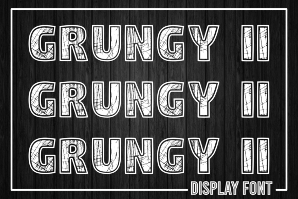 Grungy I I: A Distressed Display Font with Editorial Soul