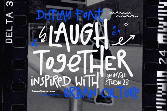 Laugh Together Display Font for Handmade Creators