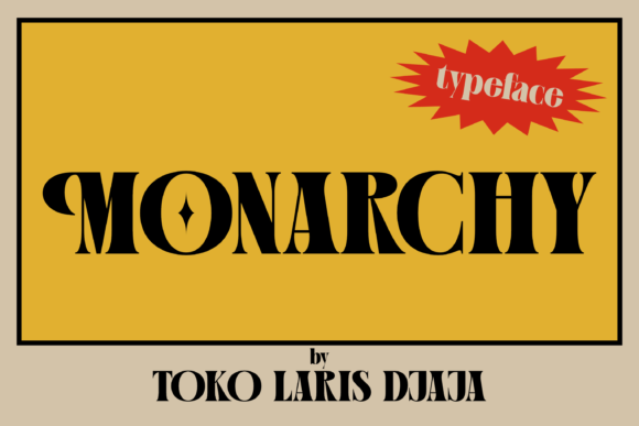 Monarchy: A Vintage Display Typeface for Thoughtful Editorial Design
