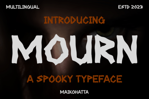 Mourn: A Display Font for Spooky Editorial Moments