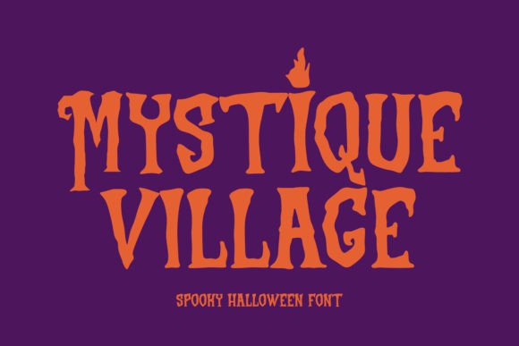 Mystique Village: A Spooky Display Font for Scroll-Stopping Campaigns