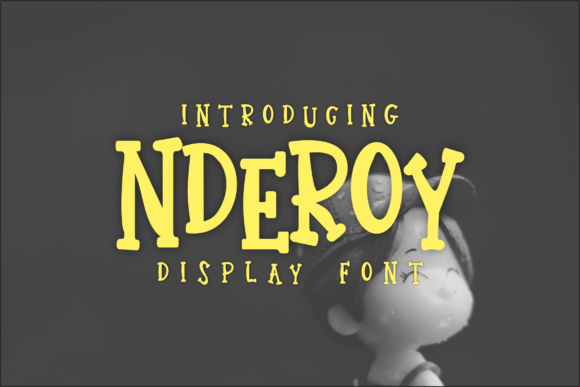 Nderoy: A Playful Display Font for Editorial Charm
