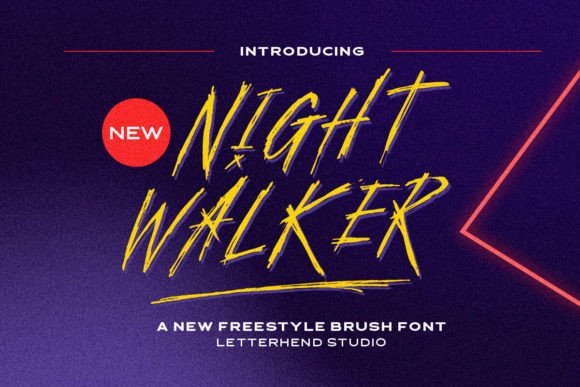 Night Walker: A Freestyle Display Font for Editorial Impact