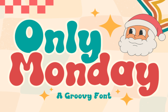 Only Monday: A Retro Groovy Display Font That Pops in Real Campaigns
