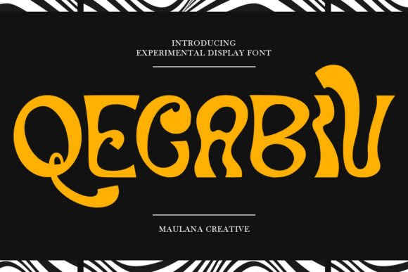 Qecabiv: A Playful Display Typeface for Editorial Moments