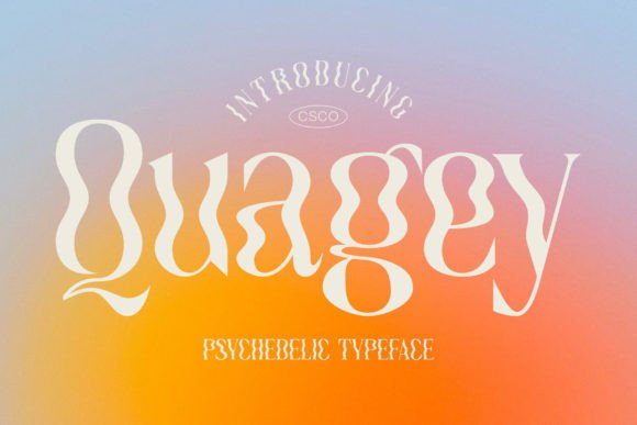 Quagey: A Psychedelic Display Typeface for Scroll-Stopping Campaigns