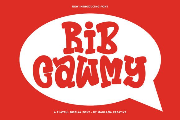 Rib Cawmy: A Playful Display Font for Editorial Charm