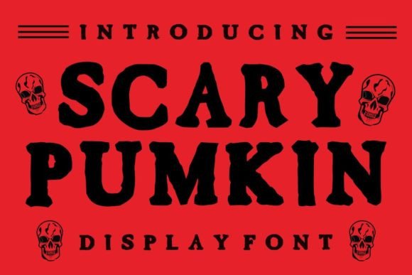 Scary Pumkin: A Bold Display Font That Makes Handmade Products Pop