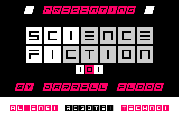 Science Fiction 101: A Futuristic Display Font That Lands Cleanly