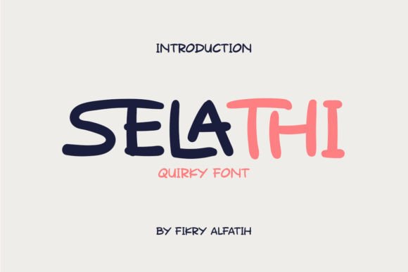 Selathi: A Playful Display Font for Editorial Warmth