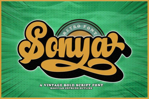 Sonya: A Vintage Display Font That Makes Your Headlines Pop