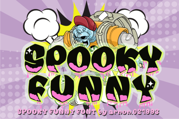 Spooky Funny Font: A Playful Display Typeface for Digital Brands