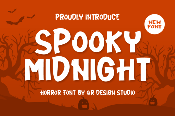 Spooky Midnight: A Bold Display Font for Real Branding Work