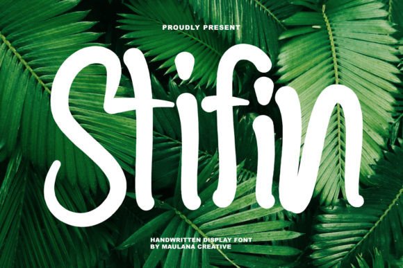 Stifin: A Sweet, Friendly Handwritten Display Font for Makers