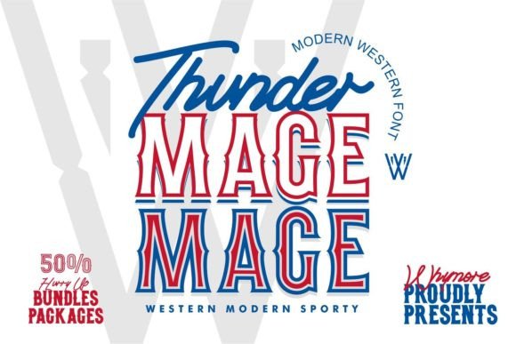 Thunder Mage Display Font for Handmade Creators