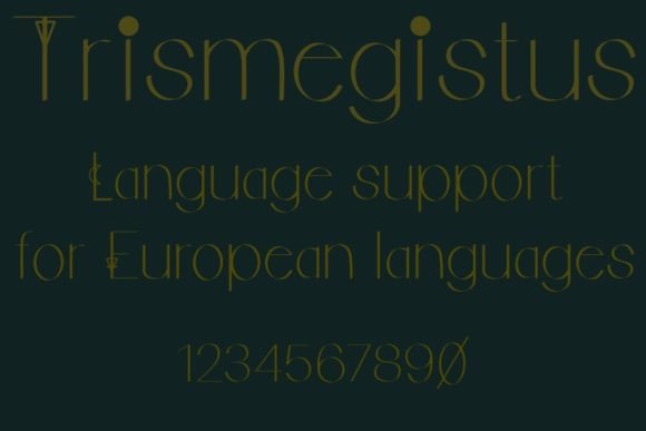 Trismegistus: A Bold, Mystical Display Font