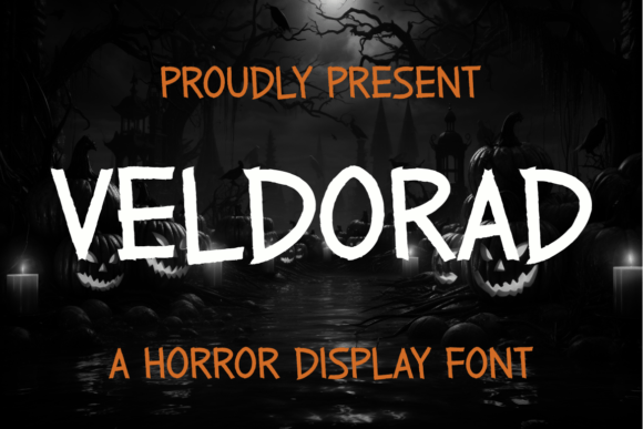 Veldorad: The Display Font That Sets the Halloween Mood—Before You Even Read the Words